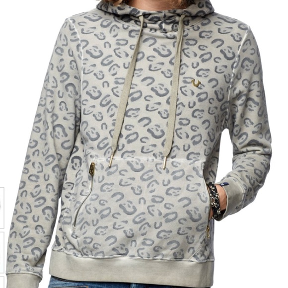 Men's True Religion Hoodie Leopard Size Small New